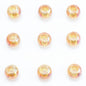 Glass Smooth Spacer Beads 8mm 10mm Large Hole Electroplated 50pcs 13