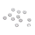 Zinc Alloy Snowflake Spacer Beads 4mm 6mm Tibetan Style 1000pcs 4
