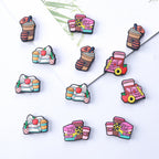 Silicone Focal Beads Coffee Sunflower Holding Coffee Cup 20pcs 3