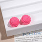Word Rich Round Acrylic Beads 15mm Glossy Scalloped Edge 50pcs 13
