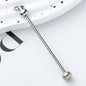Beadable Keychain Pole Metal Electroplated Vibrant Colors 8