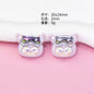 Glossy Sanrio Character Resin Beads Eye Patch Design 10pcs 9