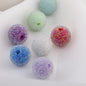 Whimsical Bubblegum Beads 16mm Chunky Pearlescent Pastel Texture 20pcs 4