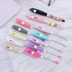 Beadable Retractable Parcel Opening Knife Slim Pastel Colors 3