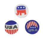Geometric Clay Beads American Flag Colors Patriotic Design 200pcs 2