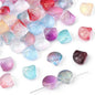 Electroplated Shell Glass Beads 10mm Iridescent Gradient 40pcs 16