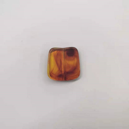 Transparent Acrylic Beads Imitation Amber Mixed Shapes 100pcs 14