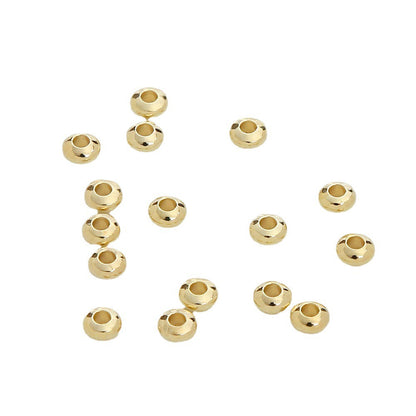 Tiny Donut Spacer CCB Plastic Acrylic Beads 4mm KC Gold 1000pcs 5