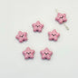 Star Metal Beads 13mm Glossy Painted Smiley Face 10pcs 8