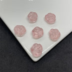 Czech Glass Beads Rose 12mm Soft Purple Pink 100pcs 5