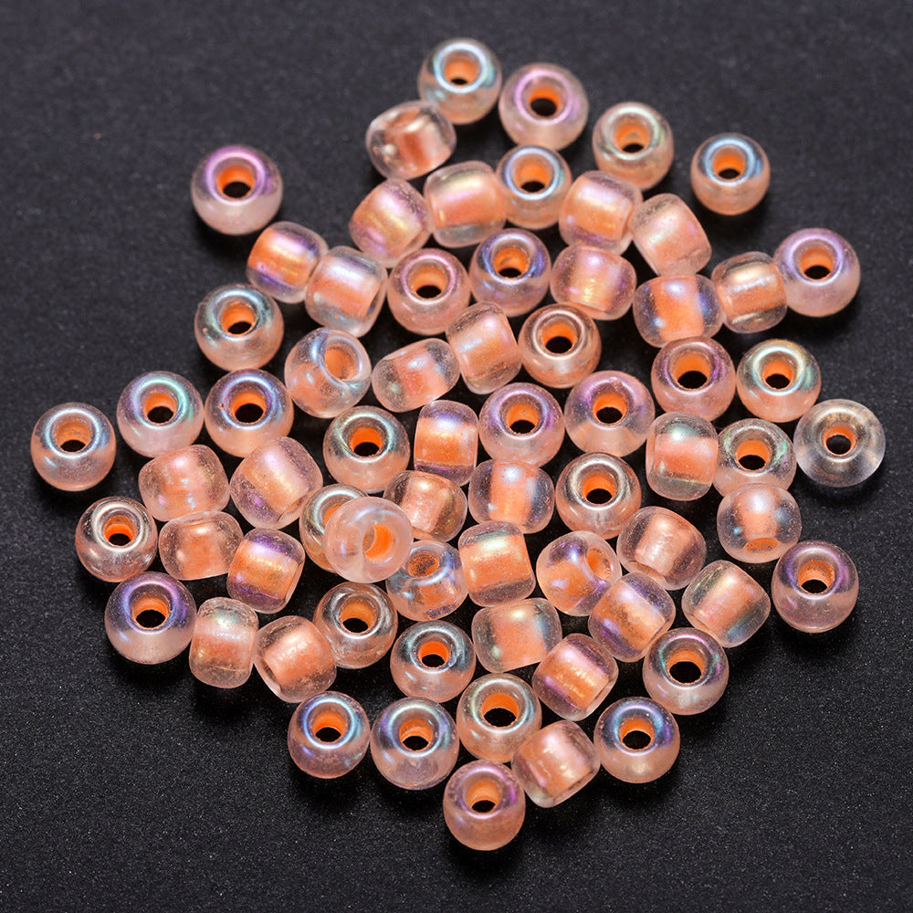 Glow In The Dark Seed Glass Beads 3mm Multicolor Stripes 1800pcs 14