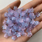 Cherry Blossom Flower Glass Beads 10mm Iridescent Mixed Colors 100pcs 11