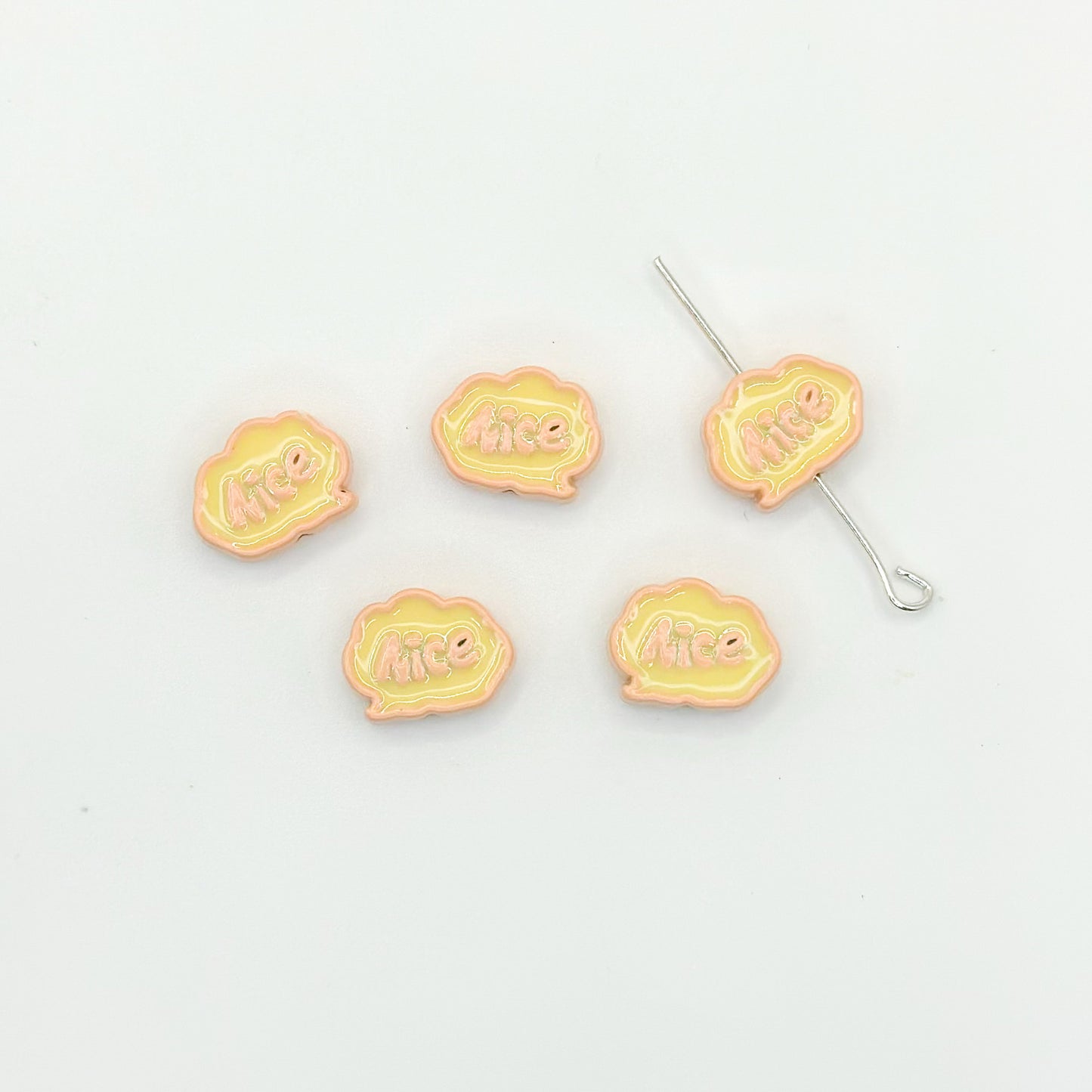 Frame Metal Beads 9x12mm Baking Painted Enamel Alloy 10pcs 12