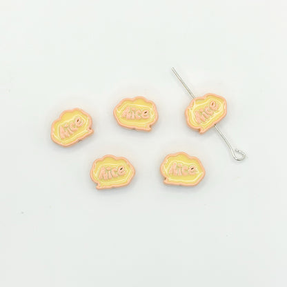 Frame Metal Beads 9x12mm Baking Painted Enamel Alloy 10pcs 12