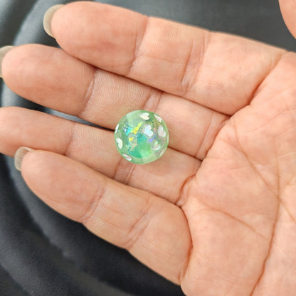 Glow In The Dark Heart Acrylic Beads 16mm Enamel Plating 100pcs 9