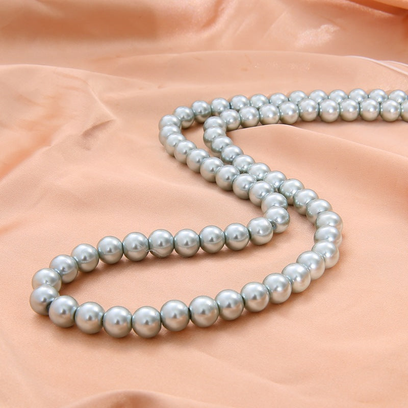 Pearl Round Glass Beads 10mm Imitation Lustrous Colors 20pcs 18