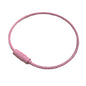 Spray Painted Steel Cable Keyrings Colorful Flexible Durable 20pcs 6