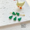 Round Metal Beads Baking Painted Smiling Chocolate Series 20pcs 6