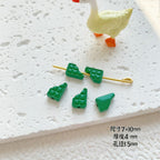 Round Metal Beads Baking Painted Smiling Chocolate Series 20pcs 6