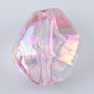 Transparent Rhombus Acrylic Beads 18mm AB Colored Plating 100pcs 7