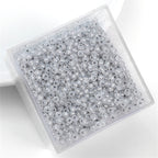 Silver-plated Vintage Seed Glass Beads 3mm Timeless Shimmer 600pcs 6
