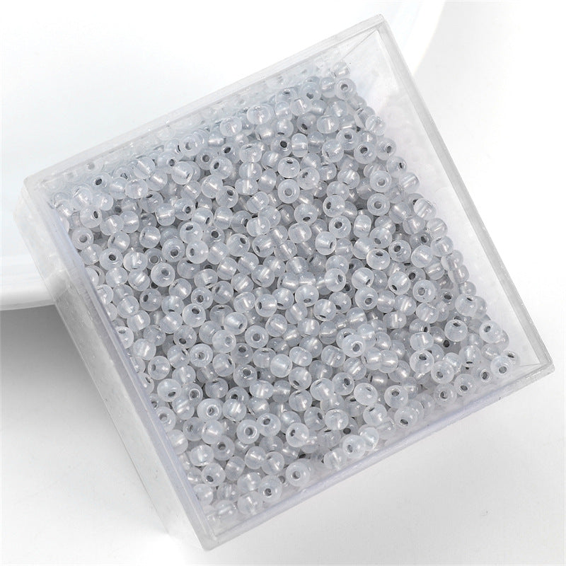 Silver-plated Vintage Seed Glass Beads 3mm Timeless Shimmer 600pcs 6