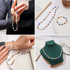 Millefiori Flower Glass Beads 8mm Colored Heart Shape 20pcs 3