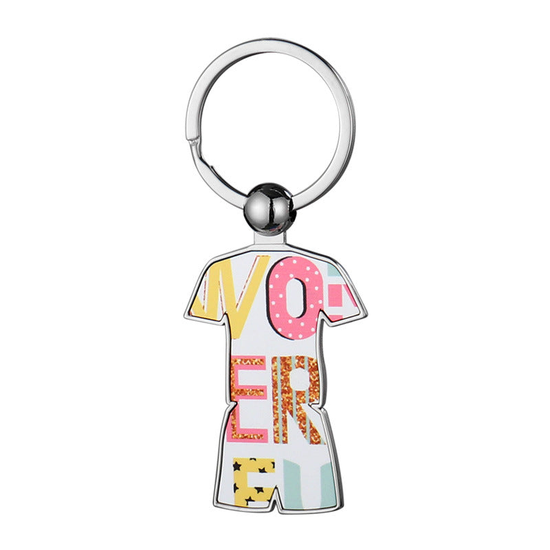 Metal Sublimation Football Jersey Blank Keychain Zinc Alloy 5
