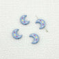 Star Moon Metal Beads 14mm Painted Glossy Celestial 10pcs 12