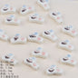 Running Bunny Ceramic Beads 25mm Hand Painted Cute Design 2pcs 7