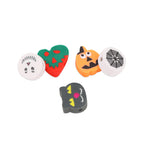Festive Flat Clay Beads 9mm Halloween Theme Pattern 100pcs 5