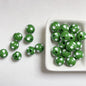 Bright Polka Dot Resin Beads 12mm Glossy Multicolor 20pcs 6