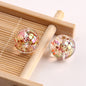 Plated Bubblegum Beads 18-20mm Transparent Mylar Flakes Filled 100g 13