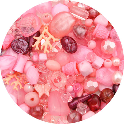 Mixed Style Acrylic Beads Colorful Hearts Bows Gems Assorted 42