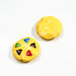 Painted Cookies Acrylic Beads 25mm Colorful Baking Design 50pcs 9