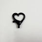 Spray Painted Alloy Heart Connector Clasps Metal Hardware 10pcs 12