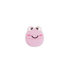 Silicone Focal Beads Frog Smiling Face Pastel Colors 20pcs 6
