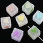 Crystallized Sugar Texture Heart Acrylic Beads 16mm Colorful 10pcs 6