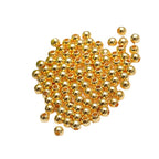 Brass Round Metal Beads 2-8mm Glossy Plating 100pcs 5