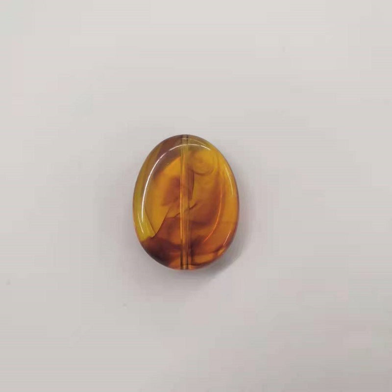Transparent Acrylic Beads Imitation Amber Mixed Shapes 100pcs 9