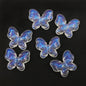 Transparent Aurora Laser Acrylic Beads Iridescent Mixed Shapes 2pcs 9