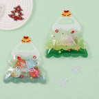 Christmas Tree Shaped Resealable Zip Lock Plastic Bags 18.5x21cm 10pcs 4