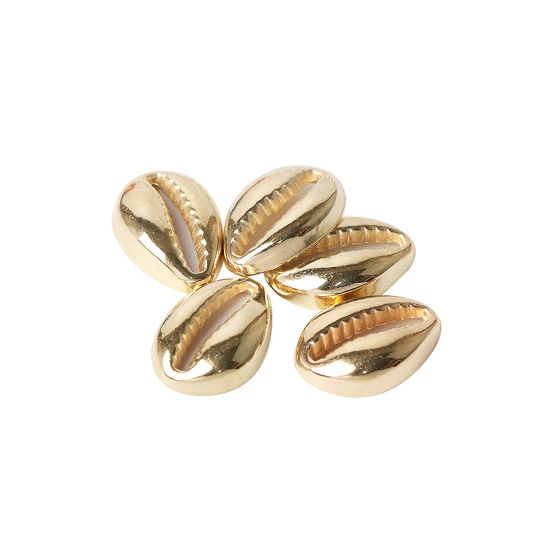 Golden Conch Shaped CCB Plastic Beads 12x17mm 200pcs 5