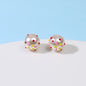 Hand Painted Acrylic Beads 12mm Enamel Cartoon Motifs 10pcs 6