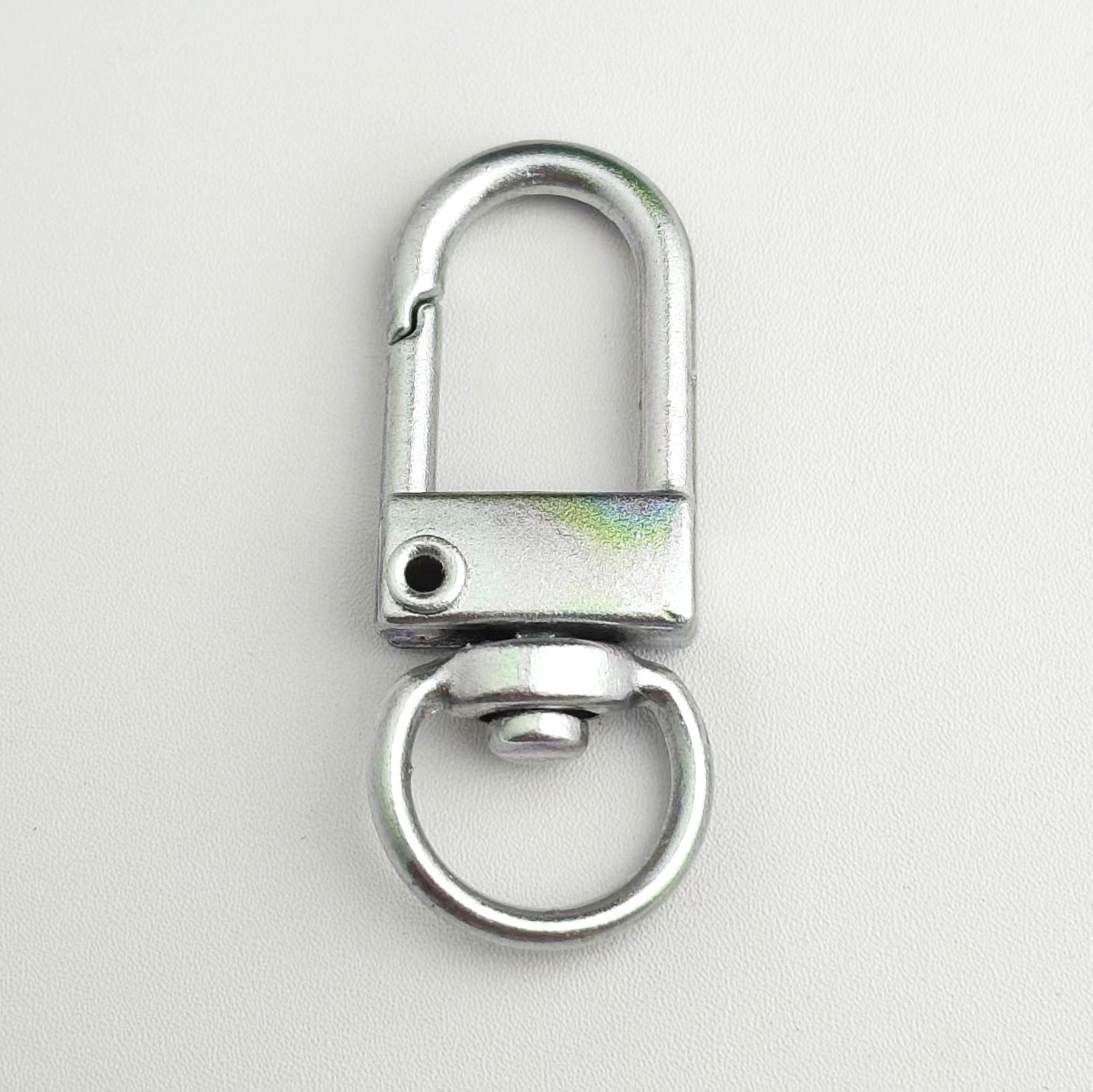 Colorful Zinc Alloy Keychain Clasps 32mm Plating 10pcs 17