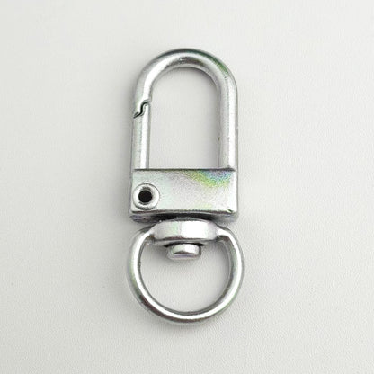Colorful Zinc Alloy Keychain Clasps 32mm Plating 10pcs 17