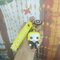 Soft Rubber Halloween Clown Keychain with Orange Hair and Yellow Eyes 9