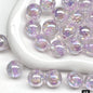 Dyed Core Imitation Opal Resin Beads 8mm Round Mixed Colors 40pcs 11