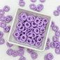 Acrylic Wavy Spacer Beads 12mm Baking Painted Colorful 50pcs 17