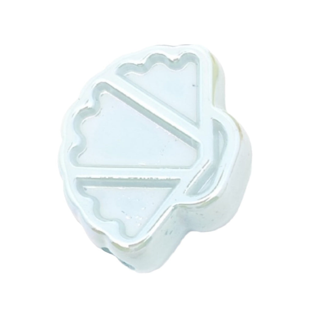 Glow Scallop Acrylic Beads 24mm Pastel Luminescent 50pcs 5